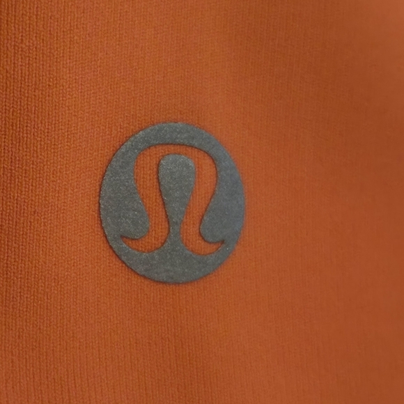 Lululemon Athletica Sunshine Salutation Bright Coral Cropped Leggings - Picture 3 of 10